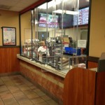 Bullet proof glass at this Burger King in south east LA