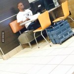 This man took the Mcdonlads free WIFI to another level